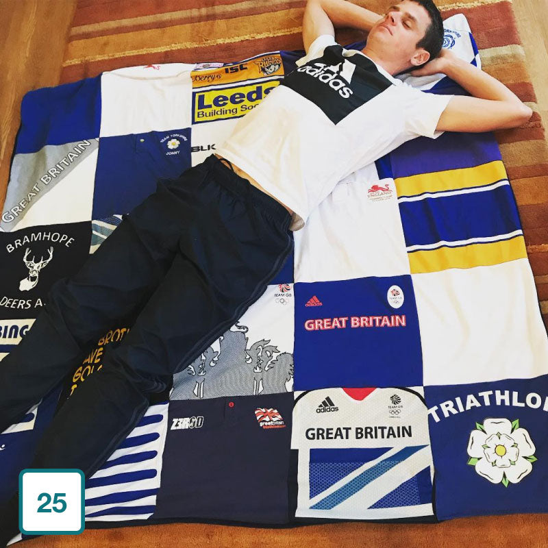 Normal Image | Too Many T-Shirts | T-Shirt Blanket | Memory Blanket | Custom T-Shirts Quilt - Jonny Brownlee