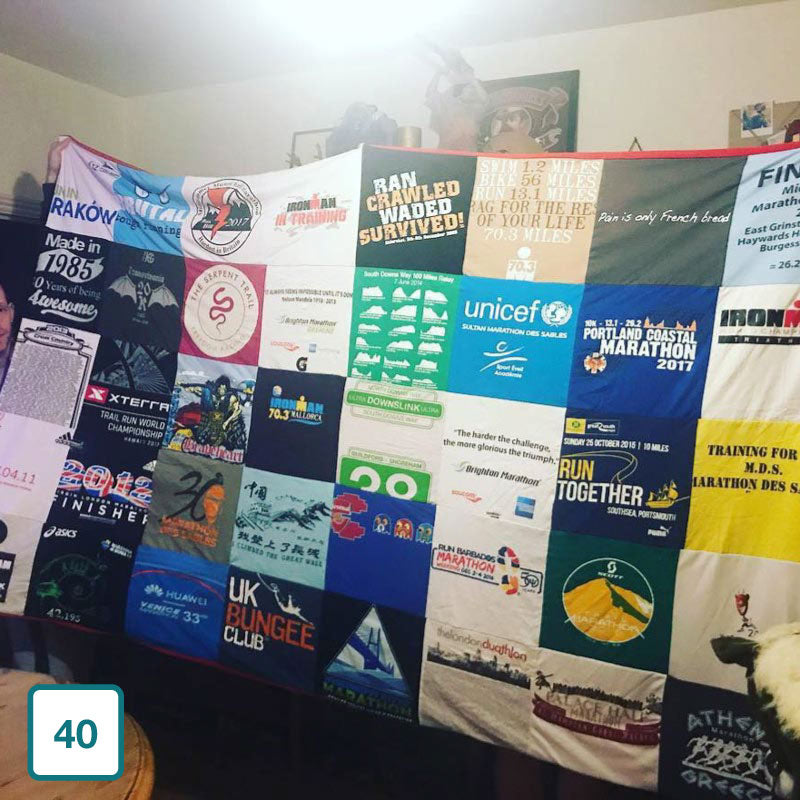 Normal Image | Too Many T-Shirts | T-Shirt Blanket | Memory Blanket | Custom T-Shirts Quilt - Tom