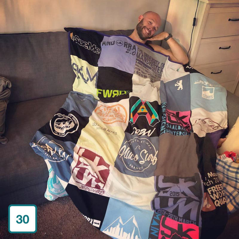 Normal Image | Too Many T-Shirts | T-Shirt Blanket | Memory Blanket | Custom T-Shirts Quilt - Sam